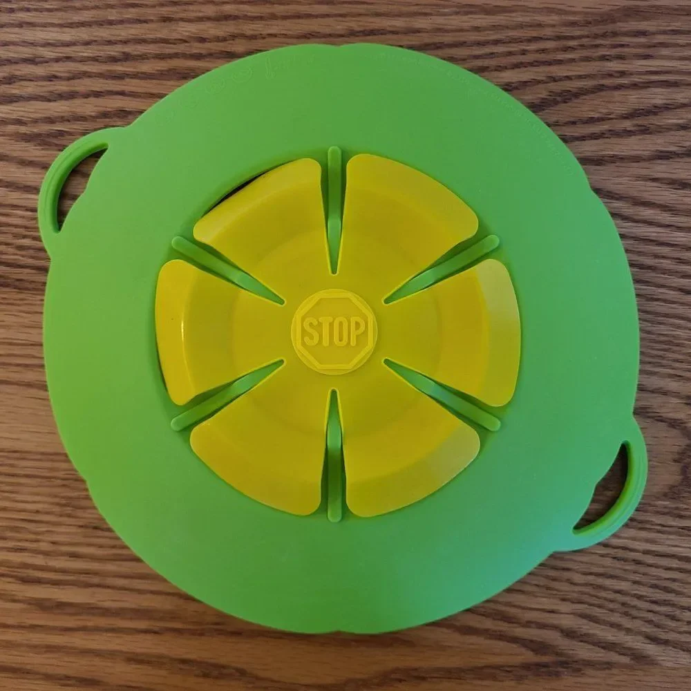 Kochblume TWO Silicone Bowl Pot Lid Covers Spill Stopper Cooking Tool Flower